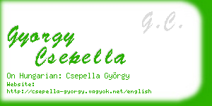 gyorgy csepella business card
