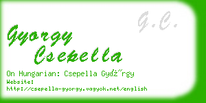 gyorgy csepella business card